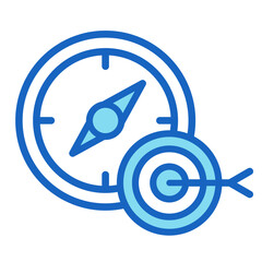 Objective Compass  Icon Element For Design
