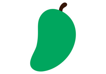 Mango Fruit Vector. . mango icon vector illustration with white background.  logo design.
