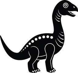 Dinosaur pack for kid silhouette illustration