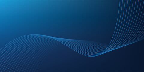 Futuristic technology background.Blue line wave light screen abstract illustration.
