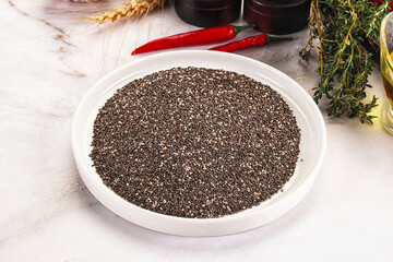 Vegan cuisine - Chia seeds for cooking