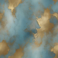 Blue and Gold Abstract Liquid Texture Background for Elegant Wall Art and Design | ai