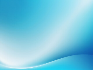 Smooth Blue Gradient with Light Waves in Abstract Background for Design or Wallpape,r ai