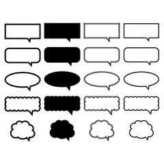 Obraz premium ふきだしアイコンセット