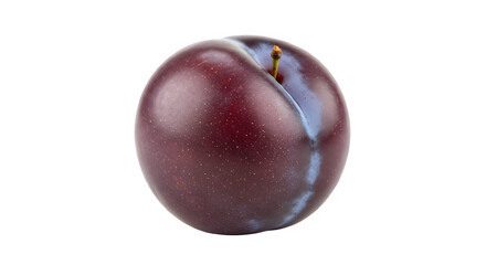 Plum isolated on PNG background.