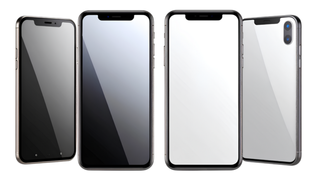  New Model Smartphone, Isolated on Transparent Background PNG