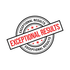 Exceptional Results Letter Rubber Stamp Template