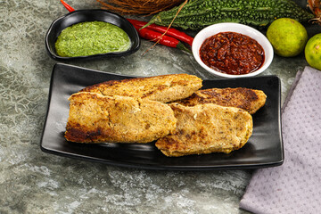 Indian chiken kebab minced meat