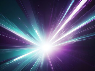 Cosmic Energy Burst in Deep Space – Futuristic Light Explosion and Starfield Effect | ai