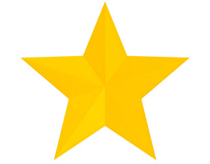 Fototapeta premium A vibrant golden star symbol shines brightly, representing excellence and success.