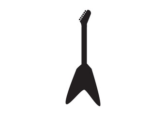 Vector illustration of electric guitar icons in black and white. Perfect for music, band, and concert-related designs
A set of black guitar silhouettes. Vector guitars on white background. Symbols of 