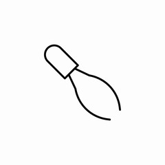 tweezers hair removal icon sign vector