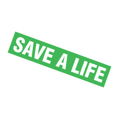 Save A Life Letter Rubber Stamp Template