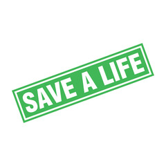 Save A Life Letter Rubber Stamp Template