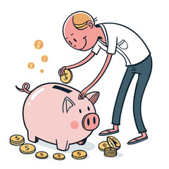 create vector bold stroke of cartoon person placin (1)