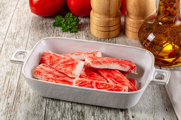 Crab meat sticks - fish surimi