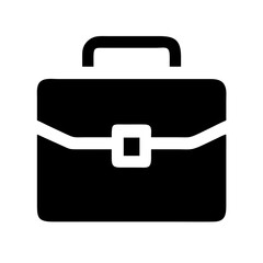 Obraz premium Briefcase icon in simple vector design for business concepts 
