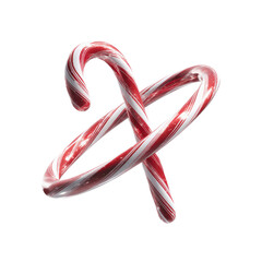Intertwined Candy Canes A Festive Holiday Abstract