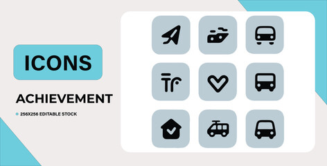 Travel & Transportation Icons 