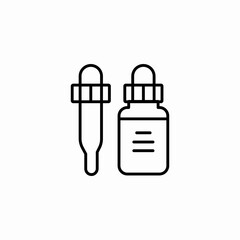dropper bottle liquid icon sign vector