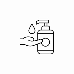 hand sanitizer dispenser icon sign vector