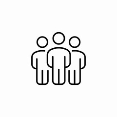 group of people icon sign vector