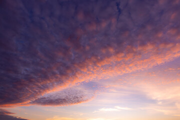 Colorful clouds and sky in the morning,Awesome sunset and soft pink clouds of pastel tones. Image...