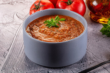 Gazpacho - cold Spanish tomato soup