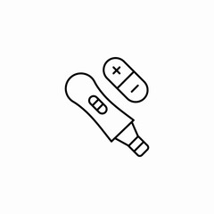 pregnancy test kit icon sign vector