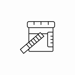 urine sample test icon sign vector