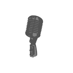 Fototapeta premium Microphone icon podcast & voice recording symbol.