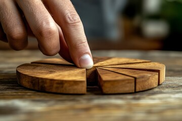 Pie chart, segmentation, business strategy, market share