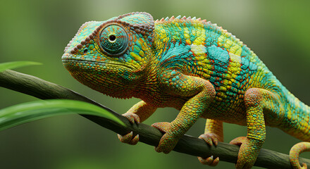 Obraz premium chameleon on a branch