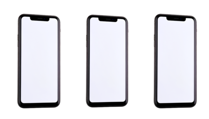 Latest Smartphone Model in Multiple Views, Transparent PNG