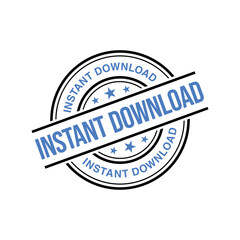 Instant Download Letter Rubber Stamp Template