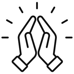 Obraz premium Respect Outline Icon