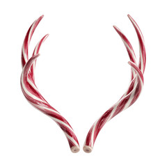 Candy Cane Antlers Festive Holiday Decoration