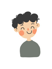 adorable boy for kids illustration