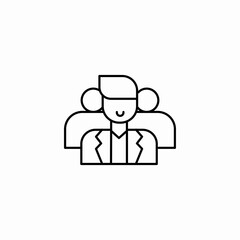 team group people icon sign vector