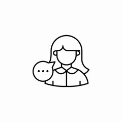user chat bubble icon sign vector