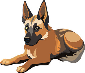 A collection of stylized dog illustrations