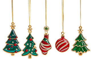 Christmas Charms Set on Transparent png