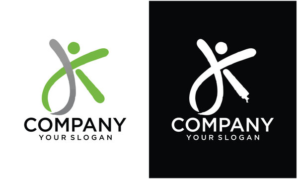 Creative Alphabet letters Initials Monogram logo IJK