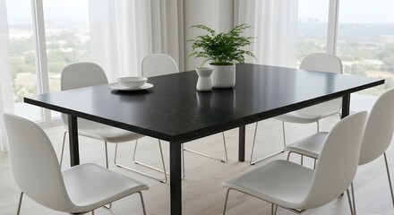 Modern dining room.