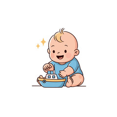 cute baby icon very cool design