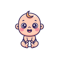 cute baby icon very cool design