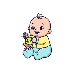 cute baby icon very cool design