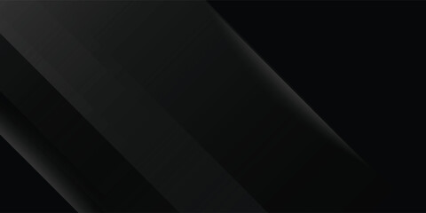 Black abstract background. Elegant dark diagonal shape elements. Modern luxury grey gradient graphic design.modern technology