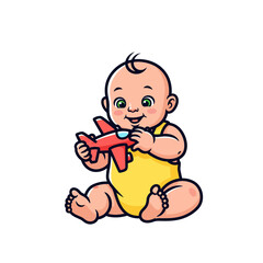 cute baby icon very cool design