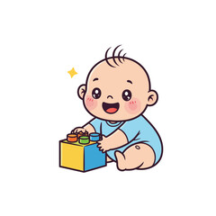cute baby icon very cool design